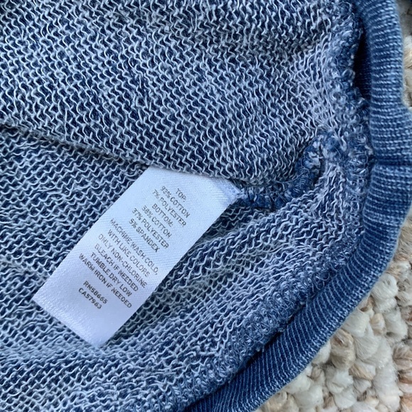 Nordstrom Baby sweatshirt 18 months “Hey Baby” washed blue color - Picture 5 of 6